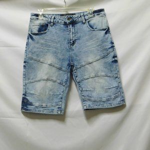 5/$30.00 Traffic Acid wash Lt. blue denim shorts